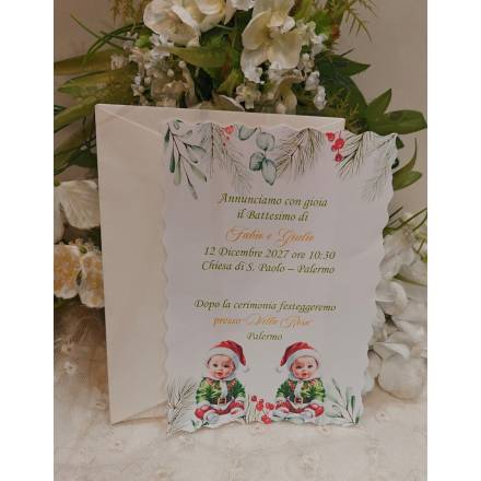 INVITO BATTESIMO natalizio
