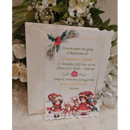 INVITO BATTESIMO natalizio