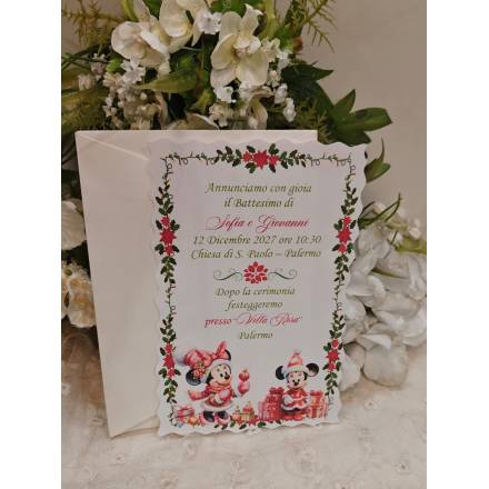 INVITO BATTESIMO natalizio