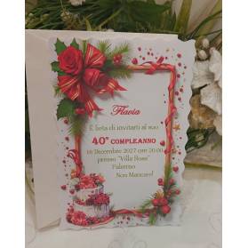 INVITO 40 ANNI DONNA NATALIZIO