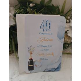 INVITO 40 ANNI UOMO CON BUSTA