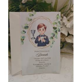 INVITO PRIMA COMUNIONE RAGAZZO
