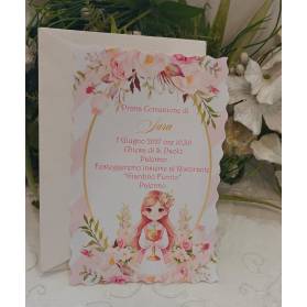 INVITO PRIMA COMUNIONE RAGAZZA