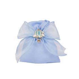 SACCHETTO NASCITA CON CHARMS MONGOLFIERA