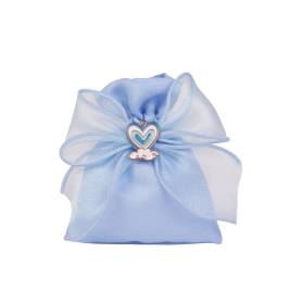 SACCHETTO NASCITA CON CHARMS CUORE