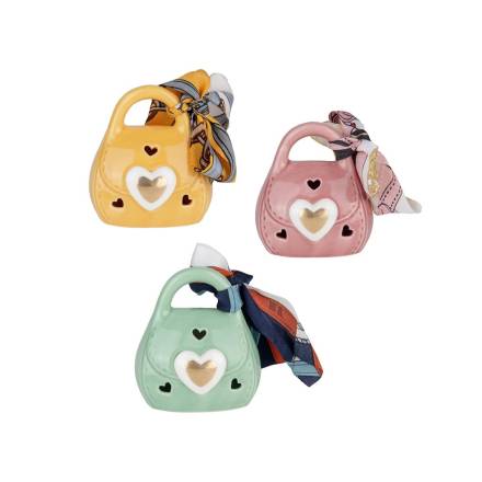 BOMBONIERA BORSETTA LED CON CONFETTI