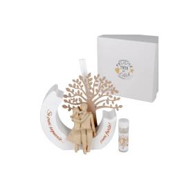 DIFFUSORE COPPIA SU ALBERO CON CONFETTI