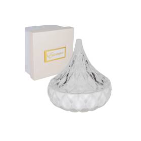 BOMBONIERA VETRO A PIRAMIDE CON CONFETTI