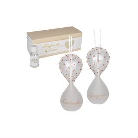 DIFFUSORE CLESSIDA IN VETRO CON CONFETTI