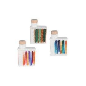 BOMBONIERA OLIERA IN PORCELLANA CON CONFETTI