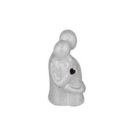 BOMBONIERA COPPIA SPOSI ARGENTO LED