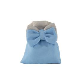 SACCHETTO NASCITA CON FIOCCO BICOLORE