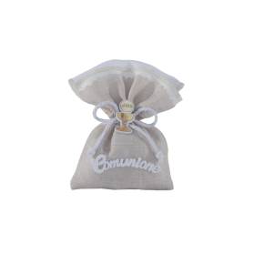 SACCHETTO COMUNIONE CON CALICE E CONFETTI