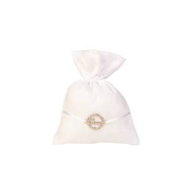 SACCHETTO MATRIMONIO CON APPLICAZIONE SILVER LOVE