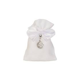 SACCHETTO MATRIMONIO CON APPLICAZIONE SILVER LUNA