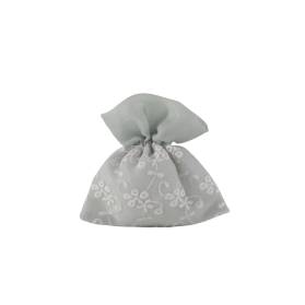 SACCHETTO MATRIMONIO RICAMATO SALVIA