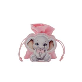 SACCHETTO NASCITA ELEFANTINO CON CONFETTI