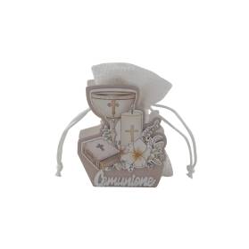 SCATOLINA DI LEGNO COMUNIONE CON CONFETTI