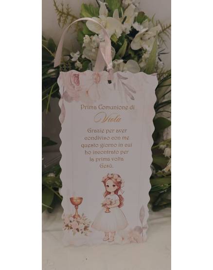 SEGNALIBRO PRIMA COMUNIONE 