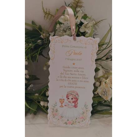 SEGNALIBRO PRIMA COMUNIONE 