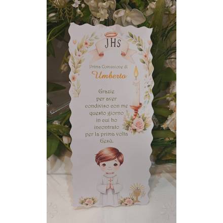 SEGNALIBRO PRIMA COMUNIONE 