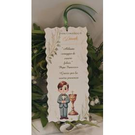 SEGNALIBRO PRIMA COMUNIONE RAGAZZO