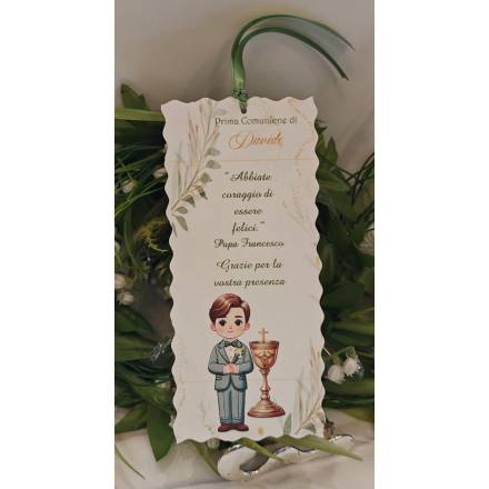 SEGNALIBRO PRIMA COMUNIONE 