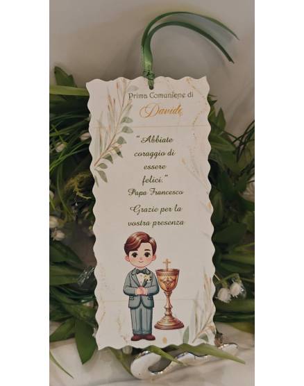SEGNALIBRO PRIMA COMUNIONE 