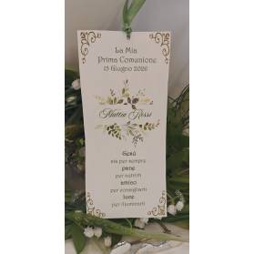 SEGNALIBRO PRIMA COMUNIONE RAGAZZO