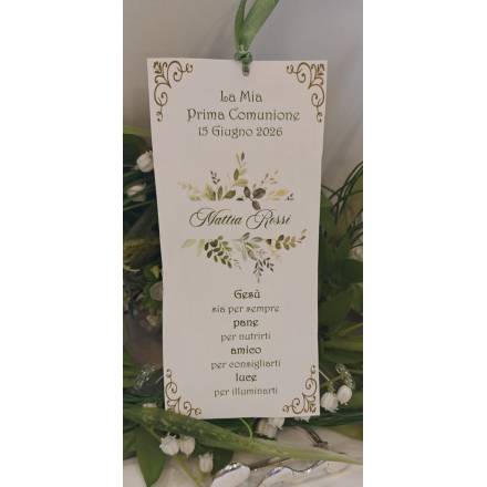 SEGNALIBRO PRIMA COMUNIONE 