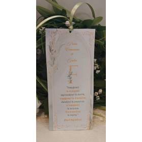 SEGNALIBRO PRIMA COMUNIONE RAGAZZO