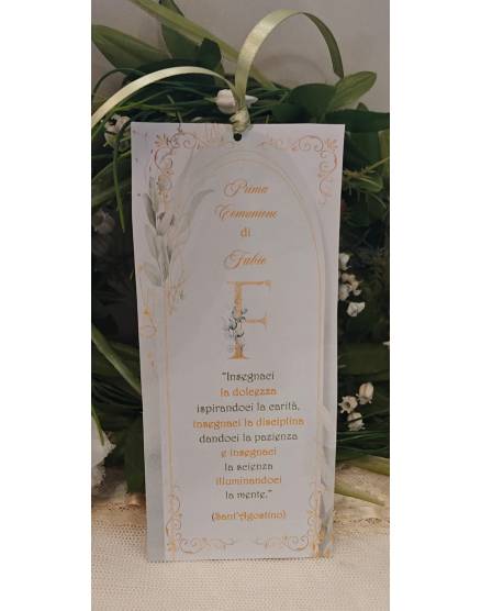 SEGNALIBRO PRIMA COMUNIONE 