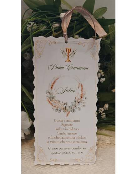 SEGNALIBRO PRIMA COMUNIONE 