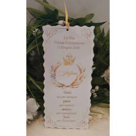 SEGNALIBRO PRIMA COMUNIONE RAGAZZO