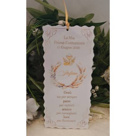 SEGNALIBRO PRIMA COMUNIONE 