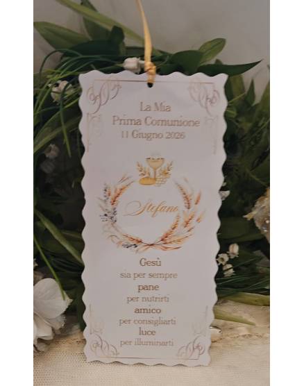 SEGNALIBRO PRIMA COMUNIONE 