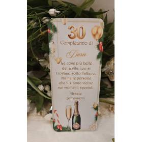 SEGNAPOSTO 30 ANNI UOMO NATALIZIO