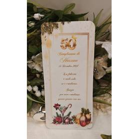 SEGNAPOSTO 50 ANNI UOMO NATALIZIO