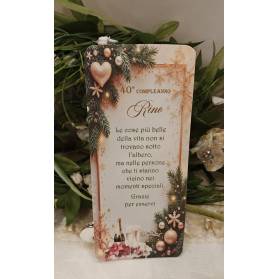 SEGNAPOSTO 40 ANNI UOMO NATALIZIO