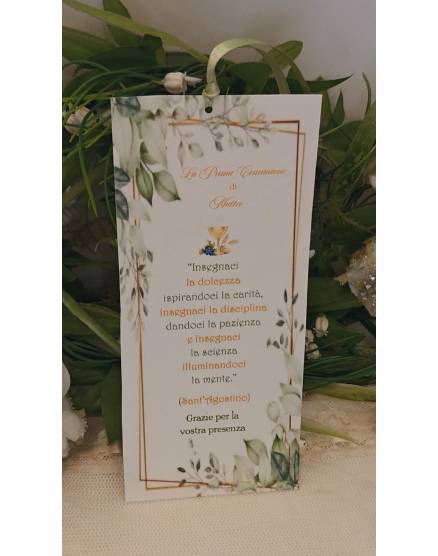 SEGNALIBRO PRIMA COMUNIONE 