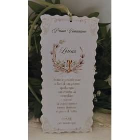 SEGNALIBRO PRIMA COMUNIONE CALICE