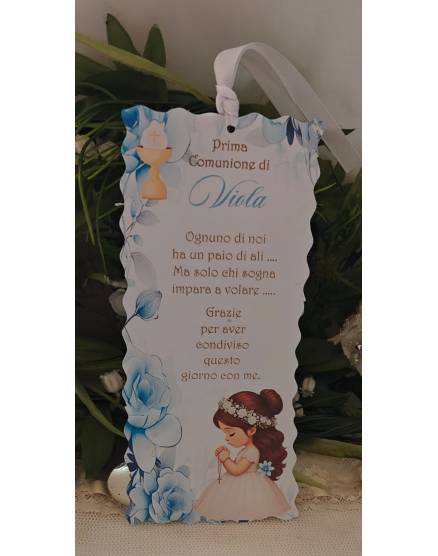 SEGNALIBRO PRIMA COMUNIONE 