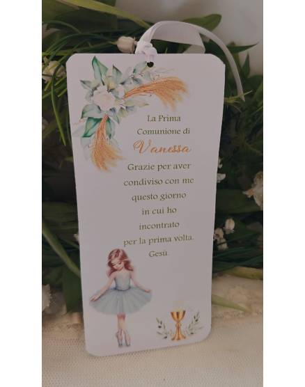 SEGNALIBRO PRIMA COMUNIONE 