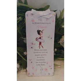 SEGNALIBRO PRIMA COMUNIONE BALLERINA