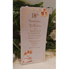 SEGNAPOSTO 18 ANNI RAGAZZA ORO