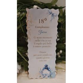 SEGNAPOSTO 18 ANNI RAGAZZA