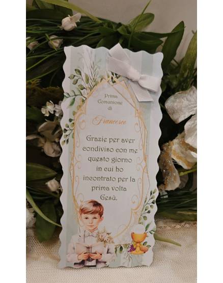 SEGNALIBRO PRIMA COMUNIONE 