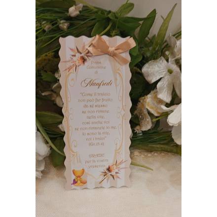 SEGNALIBRO PRIMA COMUNIONE 