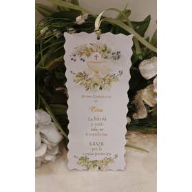 SEGNALIBRO PRIMA COMUNIONE RAGAZZO