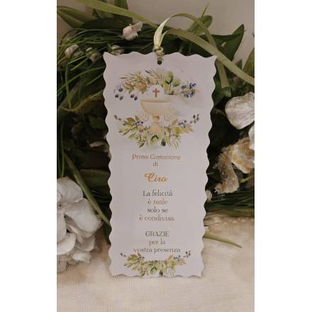 SEGNALIBRO PRIMA COMUNIONE 